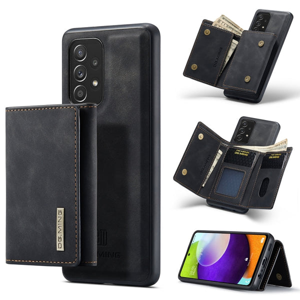 DG.MING M1 Series 3-Fold Multi Card Wallet + Magnetic Back Cover Shockproof Case with Holder Function, For Samsung Galaxy A52 5G / 4G, For Samsung Galaxy A72 5G / 4G, For Samsung Galaxy Note20, For Samsung Galaxy S20 FE