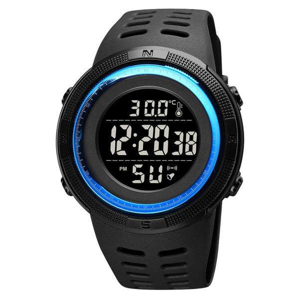 SKMEI 1681 Multifunctional LED Digital Display Luminous Electronic Watch, Support Body / Ambient Temperature Measurement