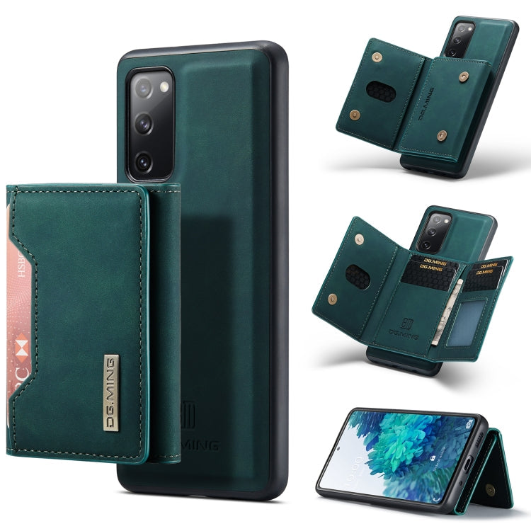 DG.MING M2 Series 3-Fold Multi Card Bag + Magnetic Back Cover Shockproof Case with Wallet & Holder Function, For Samsung Galaxy A52 5G / 4G, For Samsung Galaxy Note20, For Samsung Galaxy S20 FE