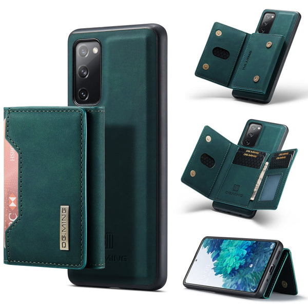 DG.MING M2 Series 3-Fold Multi Card Bag + Magnetic Back Cover Shockproof Case with Wallet & Holder Function, For Samsung Galaxy A52 5G / 4G, For Samsung Galaxy Note20, For Samsung Galaxy S20 FE