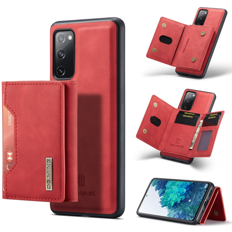 DG.MING M2 Series 3-Fold Multi Card Bag + Magnetic Back Cover Shockproof Case with Wallet & Holder Function, For Samsung Galaxy A52 5G / 4G, For Samsung Galaxy Note20, For Samsung Galaxy S20 FE