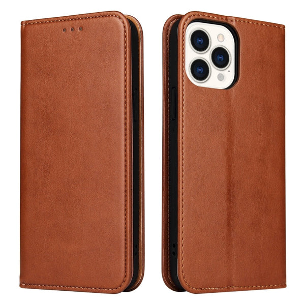 Fierre Shann PU Leather Texture Horizontal Flip Leather Case with Holder & Card Slots & Wallet, For iPhone 13 Pro Max, For iPhone 13 mini, For iPhone 13 Pro, For iPhone 13