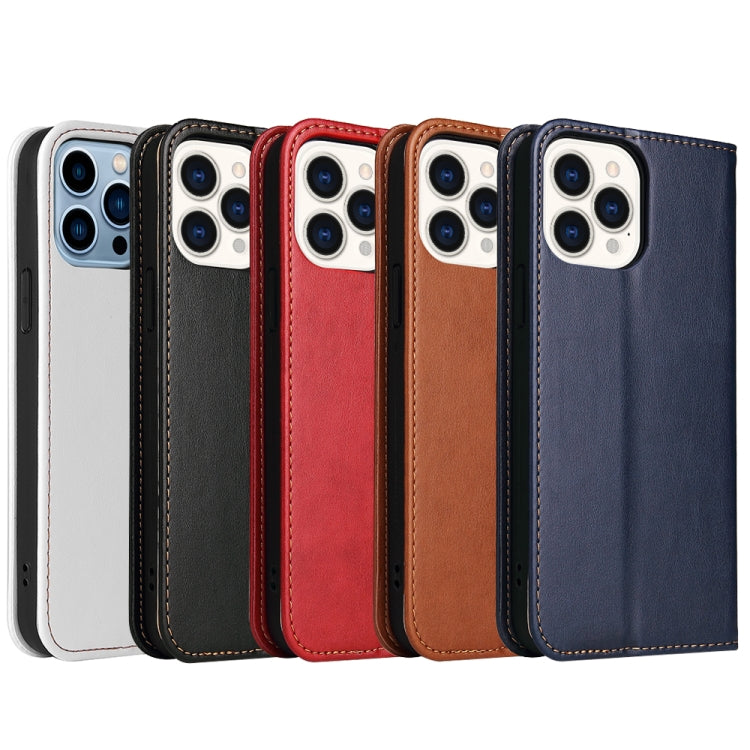 Fierre Shann PU Leather Texture Horizontal Flip Leather Case with Holder & Card Slots & Wallet, For iPhone 13 Pro Max, For iPhone 13 mini, For iPhone 13 Pro, For iPhone 13