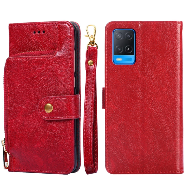 Zipper Bag PU + TPU Horizontal Flip Leather Case with Holder & Card Slot & Wallet & Lanyard