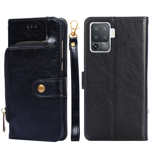 Zipper Bag PU + TPU Horizontal Flip Leather Case with Holder & Card Slot & Wallet & Lanyard