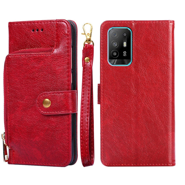 Zipper Bag PU + TPU Horizontal Flip Leather Case with Holder & Card Slot & Wallet & Lanyard