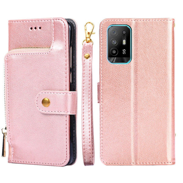 Zipper Bag PU + TPU Horizontal Flip Leather Case with Holder & Card Slot & Wallet & Lanyard