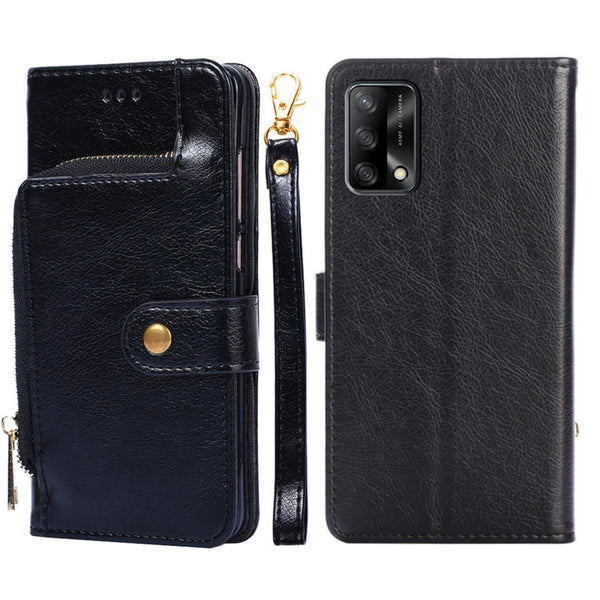 Zipper Bag PU + TPU Horizontal Flip Leather Case with Holder & Card Slot & Wallet & Lanyard