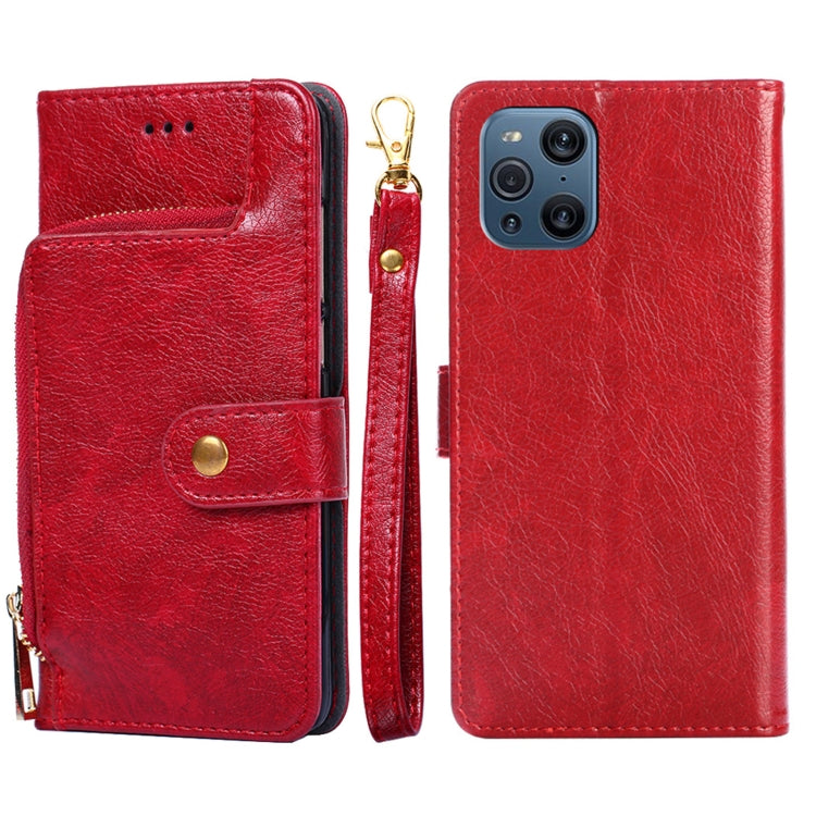Zipper Bag PU + TPU Horizontal Flip Leather Case with Holder & Card Slot & Wallet & Lanyard