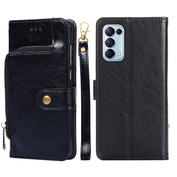 Zipper Bag PU + TPU Horizontal Flip Leather Case with Holder & Card Slot & Wallet & Lanyard