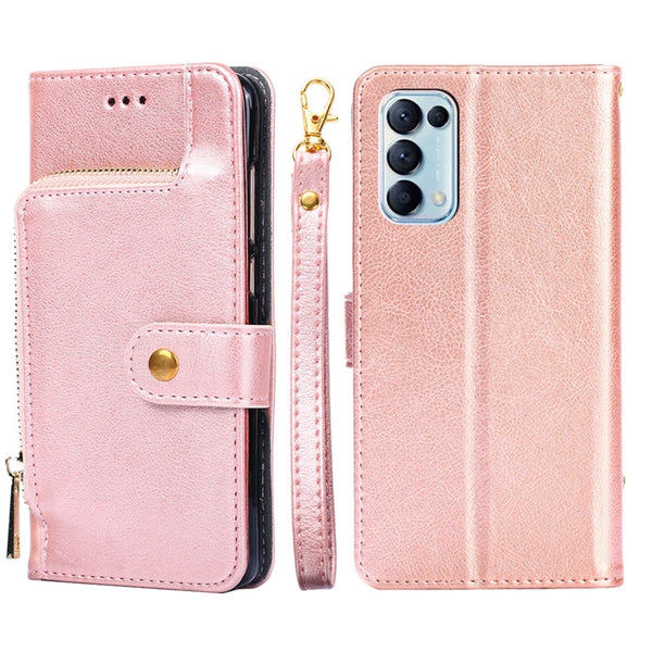 Zipper Bag PU + TPU Horizontal Flip Leather Case with Holder & Card Slot & Wallet & Lanyard