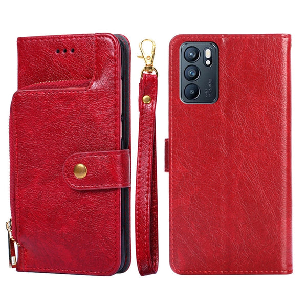 Zipper Bag PU + TPU Horizontal Flip Leather Case with Holder & Card Slot & Wallet & Lanyard