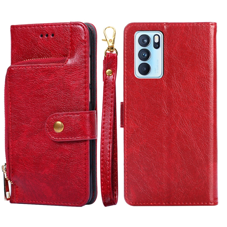 Zipper Bag PU + TPU Horizontal Flip Leather Case with Holder & Card Slot & Wallet & Lanyard