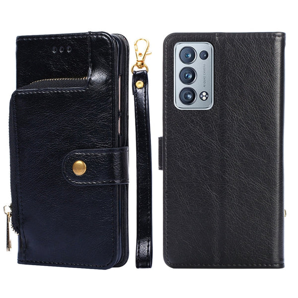 Zipper Bag PU + TPU Horizontal Flip Leather Case with Holder & Card Slot & Wallet & Lanyard