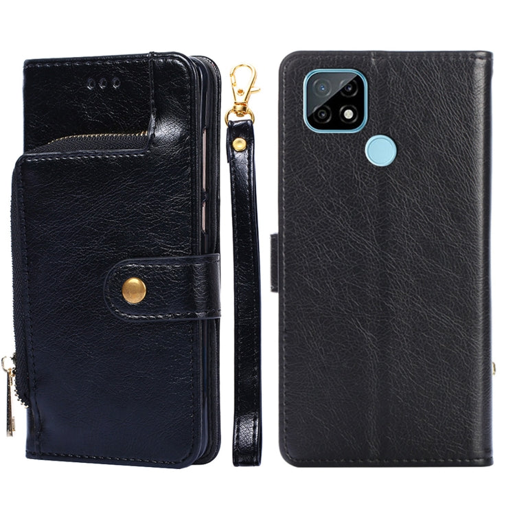 Zipper Bag PU + TPU Horizontal Flip Leather Case with Holder & Card Slot & Wallet & Lanyard