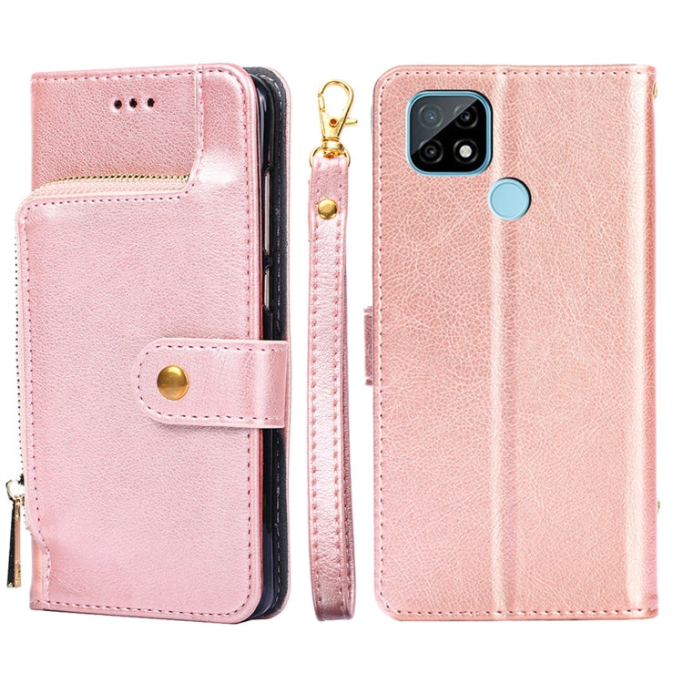 Zipper Bag PU + TPU Horizontal Flip Leather Case with Holder & Card Slot & Wallet & Lanyard