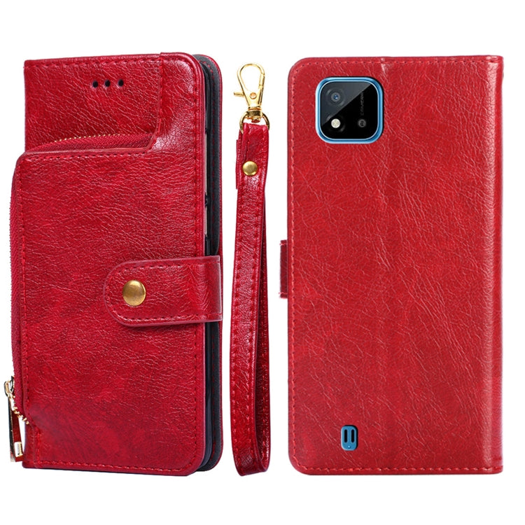 Zipper Bag PU + TPU Horizontal Flip Leather Case with Holder & Card Slot & Wallet & Lanyard