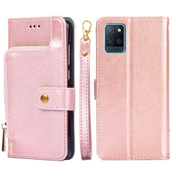 Zipper Bag PU + TPU Horizontal Flip Leather Case with Holder & Card Slot & Wallet & Lanyard