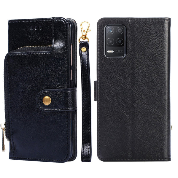 Zipper Bag PU + TPU Horizontal Flip Leather Case with Holder & Card Slot & Wallet & Lanyard