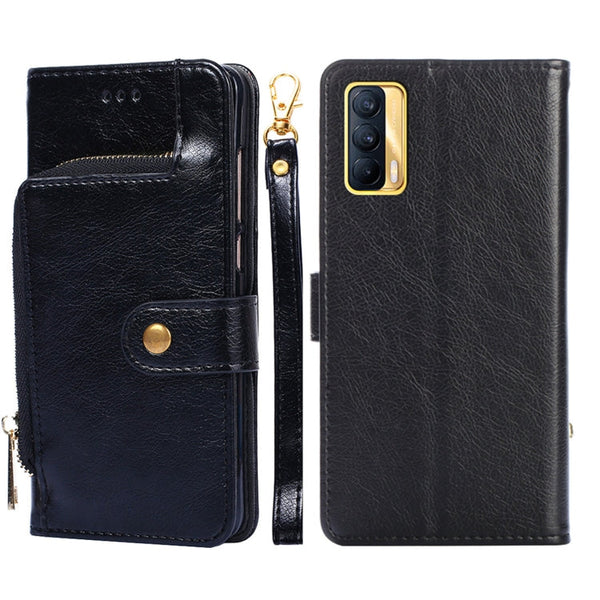Zipper Bag PU + TPU Horizontal Flip Leather Case with Holder & Card Slot & Wallet & Lanyard