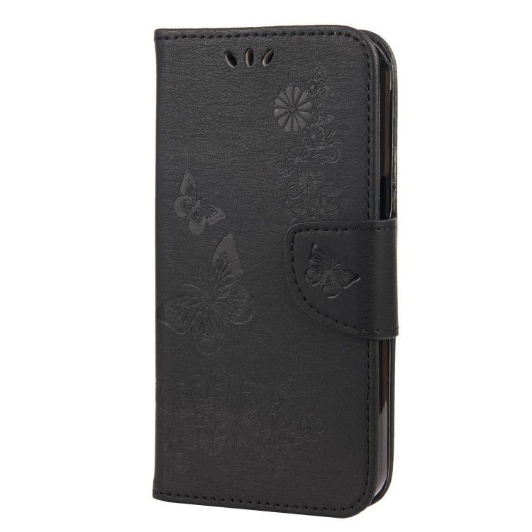 Vintage Embossed Floral Butterfly Pattern Horizontal Flip Leather Case with Card Slot & Holder & Wallet & Lanyard, For iPhone 13 Pro, For iPhone 13 Pro Max