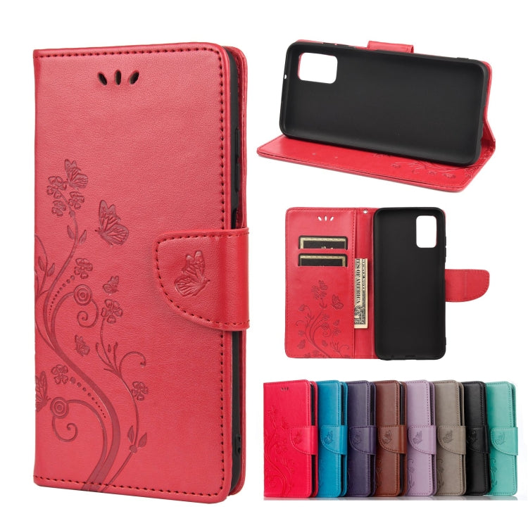 Butterfly Flower Pattern Horizontal Flip Leather Case with Holder & Card Slots & Wallet, For Samsung Galaxy A03s 164mm, For iPhone 13 mini, For iPhone 13