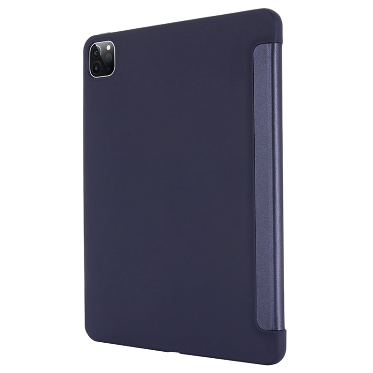 TPU Horizontal Flip Leather Case with Three-folding Holder, For iPad Pro 12.9 2022 / 2021/2020/2018