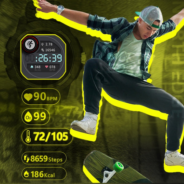 NORTH EDGE Mars 2 1.4 inch Full Touch Screen Outdoor Sports Bluetooth Smart Watch, Support Heart Rate / Sleep / Blood Pressure / Blood Oxygen Monitoring & Remote Control Camera & 7 Sports Modes