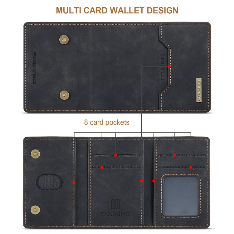 DG.MING M2 Series 3-Fold Multi Card Bag + Magnetic Back Cover Shockproof Case with Wallet & Holder Function, For iPhone X, For iPhone XS, For iPhone XS Max