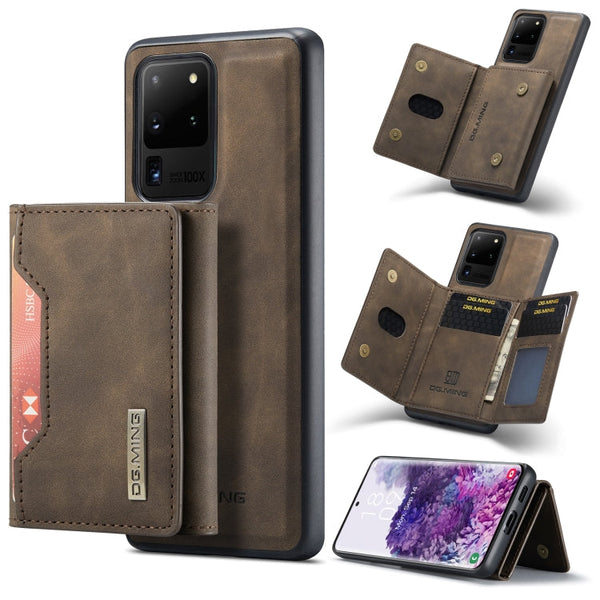 DG.MING M2 Series 3-Fold Multi Card Bag Back Cover Shockproof Case with Wallet & Holder Function, For Samsung Galaxy S20 Ultra, For Samsung Galaxy S20+