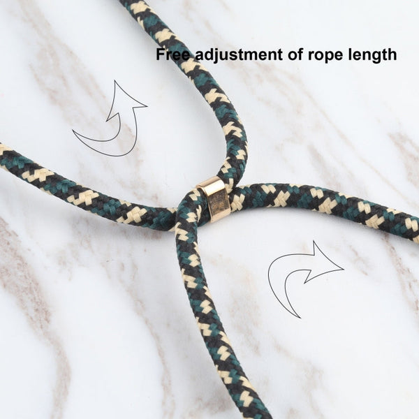 Wheat Straw Material + TPU Shockproof Case with Neck Lanyard, For iPhone 13 mini, For iPhone 13, For iPhone 13 Pro