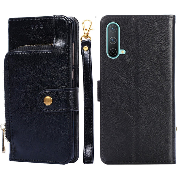Zipper Bag PU + TPU Horizontal Flip Leather Case with Holder & Card Slot & Wallet & Lanyard