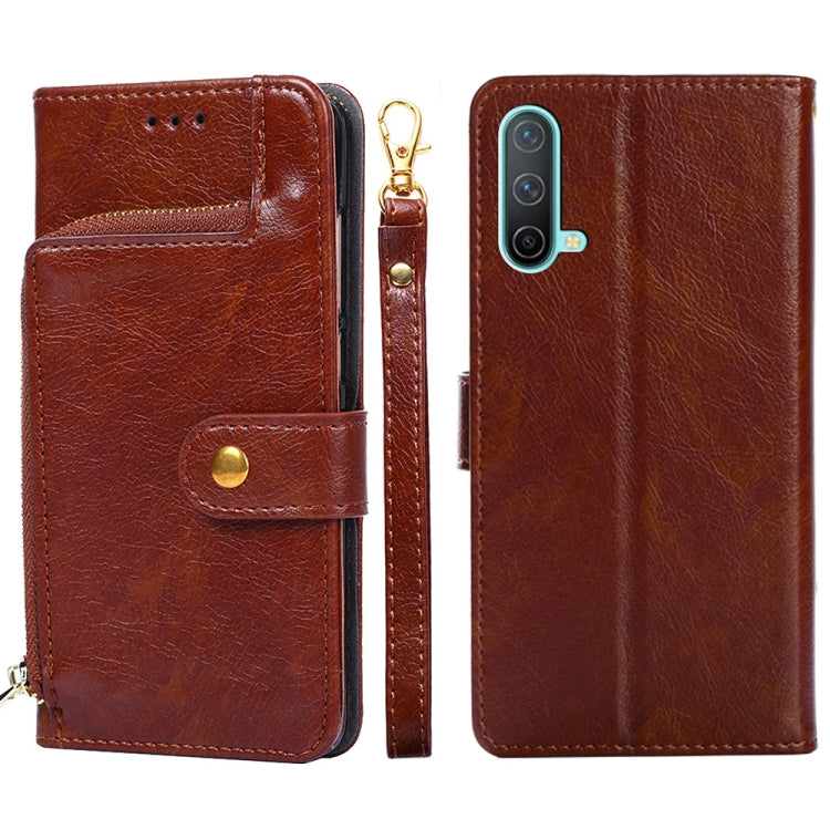 Zipper Bag PU + TPU Horizontal Flip Leather Case with Holder & Card Slot & Wallet & Lanyard