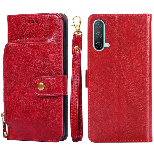 Zipper Bag PU + TPU Horizontal Flip Leather Case with Holder & Card Slot & Wallet & Lanyard