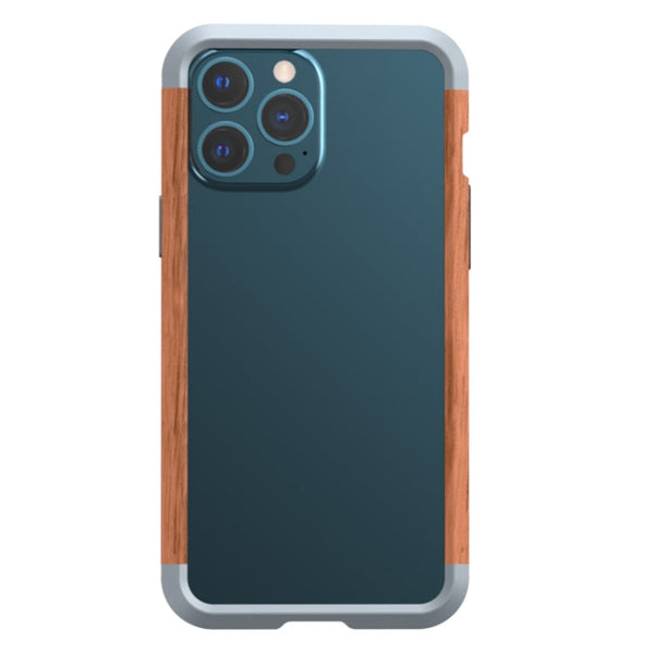 R-JUST Shockproof Iron + Wood Bumper Protective Case