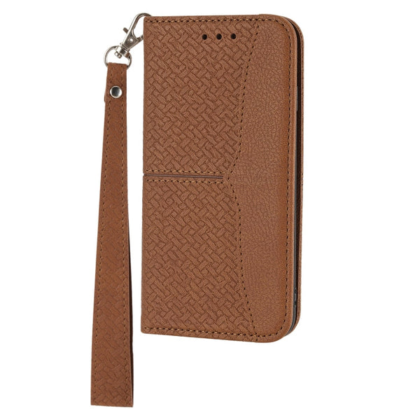 Woven Texture Stitching Magnetic Horizontal Flip PU Leather Case with Holder & Card Slots & Wallet & Lanyard, For iPhone X / XS, For iPhone XS Max
