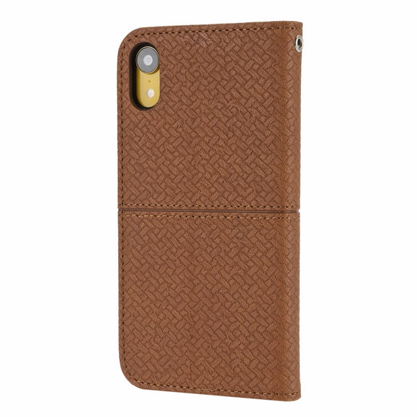 Woven Texture Stitching Magnetic Horizontal Flip PU Leather Case with Holder & Card Slots & Wallet & Lanyard, For iPhone X / XS, For iPhone XS Max
