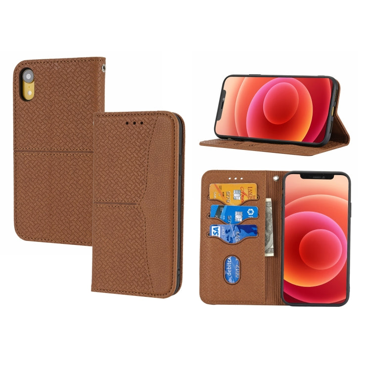 Woven Texture Stitching Magnetic Horizontal Flip PU Leather Case with Holder & Card Slots & Wallet & Lanyard, For iPhone X / XS, For iPhone XS Max