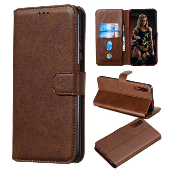 Classic Calf Texture Horizontal Flip PU Leather Case, with Holder & Card Slots & Wallet, For Huawei Honor 9X / Honor 9X Pro