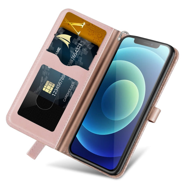 Life of Tree Embossing Pattern Horizontal Flip Leather Case with Holder & Card Slot & Wallet & Photo Frame & Lanyard