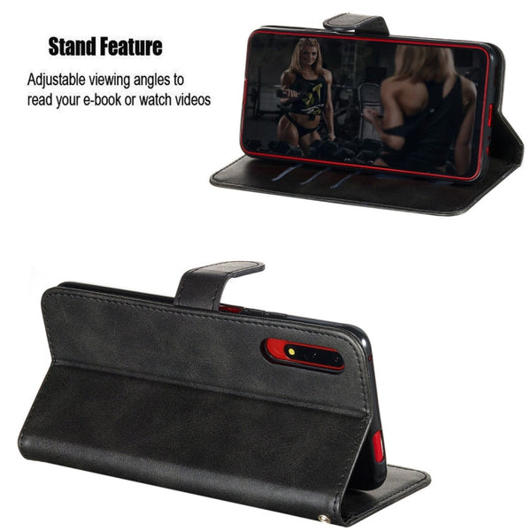 Fashion Calf Texture Zipper Horizontal Flip PU Leather Case, with Holder & Card Slots & Wallet, For Huawei Honor 9X / Honor 9X Pro