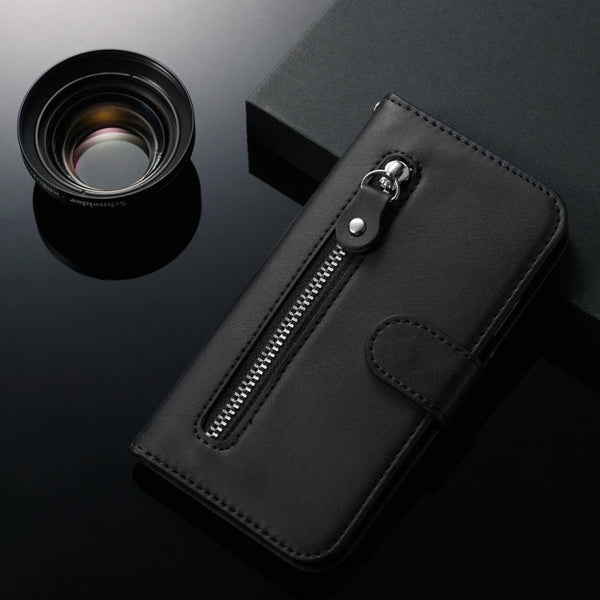 Fashion Calf Texture Zipper Horizontal Flip PU Leather Case, with Holder & Card Slots & Wallet, For Huawei Honor 9X / Honor 9X Pro