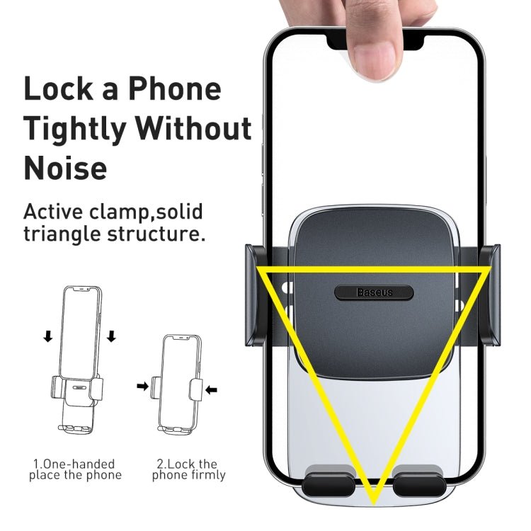 Baseus SUYK000101 Easy to Control Clamping Car Phone Holder Outlet Version, Outlet Version