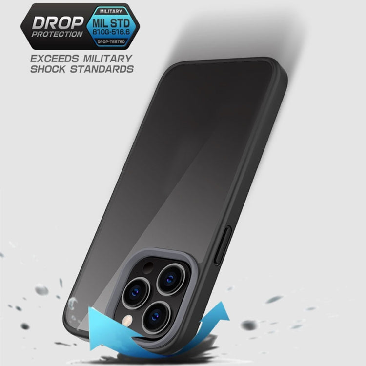 Ming Shield Hybrid Frosted Transparent PC + TPU Scratchproof Shockproof Case, For iPhone 13 mini, For iPhone 13, For iPhone 13 Pro