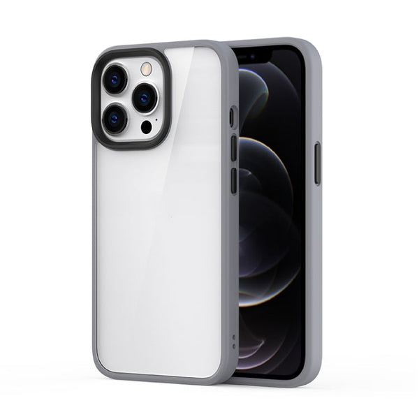 Ming Shield Hybrid Frosted Transparent PC + TPU Scratchproof Shockproof Case, For iPhone 13 mini, For iPhone 13, For iPhone 13 Pro