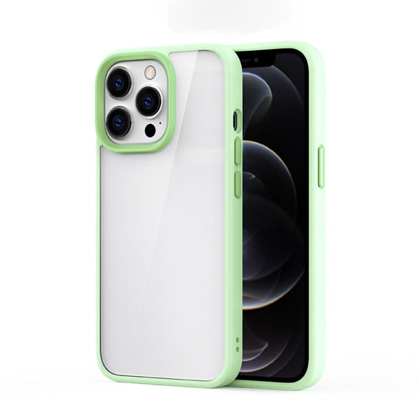 Ming Shield Hybrid Frosted Transparent PC + TPU Scratchproof Shockproof Case, For iPhone 13 mini, For iPhone 13, For iPhone 13 Pro