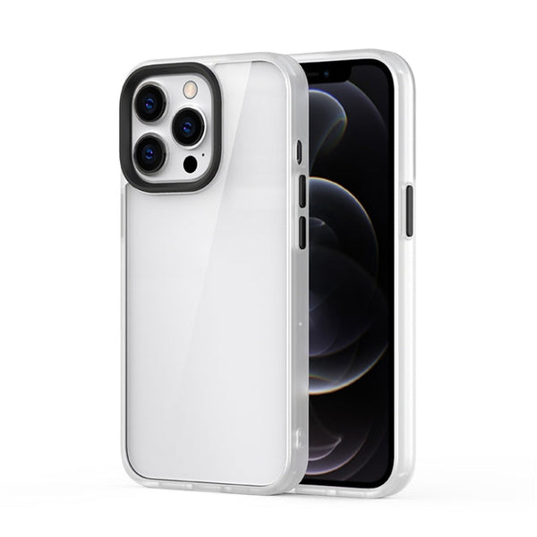 Ming Shield Hybrid Frosted Transparent PC + TPU Scratchproof Shockproof Case, For iPhone 13 mini, For iPhone 13, For iPhone 13 Pro