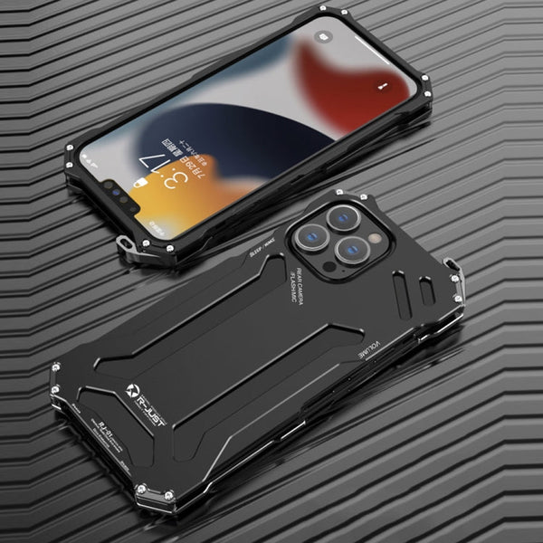 R-JUST Shockproof Armor Metal Protective Case