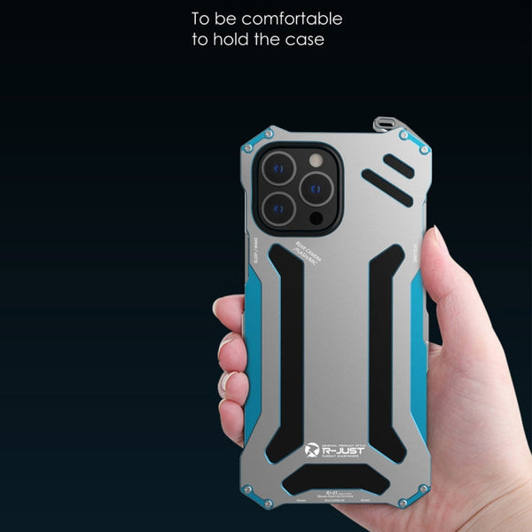 R-JUST Shockproof Armor Metal Protective Case