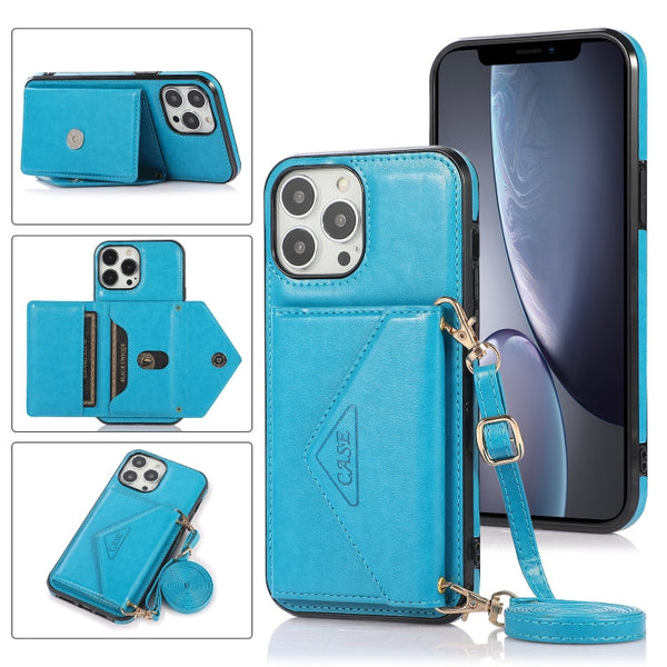 Multi-functional Cross-body Card Bag TPU+PU Back Cover Case with Holder & Card Slot & Wallet, For iPhone 13 mini, For iPhone 13, For iPhone 13 Pro, For iPhone 13 Pro Max